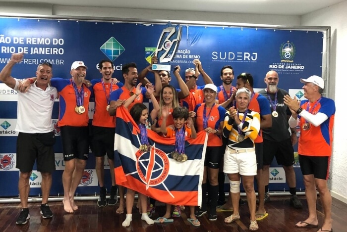Rio de Janeiro vence 13 provas e é bicampeão da Copa Rio de Remo Master